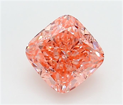 Picture of Lab Grown Diamond 1.53 Carats, CUSHION MODIFIED with  Cut, Fancy Vivid Pink Color, VVS2 Clarity and Certified by IGI
