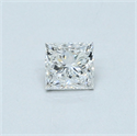 Natural Diamond 0.27 Carats, Princess with  Cut, D Color, VS2 Clarity and Certified by GIA
