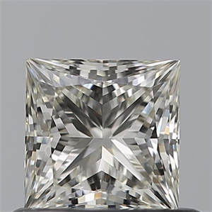 Picture of Natural Diamond 0.57 Carats, Princess with  Cut, K Color, VVS1 Clarity and Certified by GIA