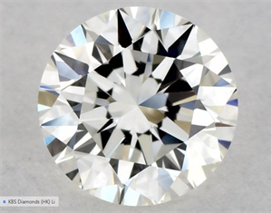 Foto Diamante Natural 0.59 quilates, Redondo , Color H, claridad VVS2 y certificado GIA de