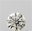 Natural Diamond 0.41 Carats, Round with Excellent Cut, I Color, I1 Clarity and Certified by IGI