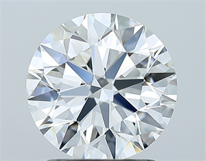 Foto Diamante Natural 1.90 quilates, Redondo , Color F, claridad VS1 y certificado GIA de