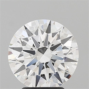 Picture of Lab Grown Diamond 3.33 Carats, Round with Ideal Cut, D Color, IF Clarity and Certified by IGI