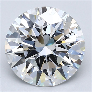Picture of Natural Diamond 3.67 Carats, Round with Excellent Cut, E Color, SI1 Clarity and Certified by GIA