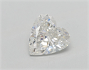 Natural Diamond 0.60 Carats, Heart with  Cut, I Color, I1 Clarity and Certified by GIA