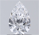 Natural Diamond 0.52 Carats, Pear with  Cut, D Color, VVS1 Clarity and Certified by GIA
