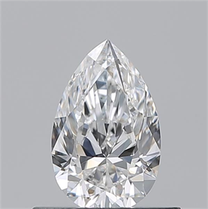 Foto Diamante Natural 0.51 quilates, De pera , Color E, claridad VVS2 y certificado GIA de