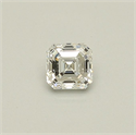 Natural Diamond 0.40 Carats, Asscher with  Cut, F Color, VVS1 Clarity and Certified by GIA