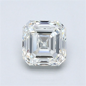 Foto Diamante Natural 0.91 quilates, Asscher , Color I, claridad IF y certificado GIA de