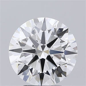 Picture of Lab Grown Diamond 3.46 Carats, Round with Ideal Cut, F Color, VS1 Clarity and Certified by IGI
