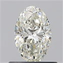 Diamante Natural 0.54 quilates, Ovalado , Color J, claridad VS1 y certificado GIA
