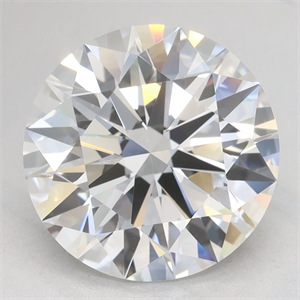 Picture of Lab Grown Diamond 3.51 Carats, Round with Excellent Cut, D Color, VVS1 Clarity and Certified by GIA