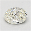 Natural Diamond 1.02 Carats, Oval with  Cut, K Color, SI1 Clarity and Certified by GIA