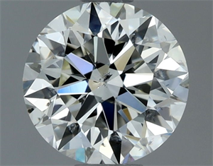 Picture of Natural Diamond 1.01 Carats, Round with Very Good Cut, I Color, SI1 Clarity and Certified by IGI