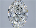 Natural Diamond 1.50 Carats, Oval with  Cut, I Color, VS1 Clarity and Certified by GIA