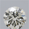 Natural Diamond 0.42 Carats, Round with Excellent Cut, J Color, VS2 Clarity and Certified by IGI