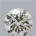 Natural Diamond 0.42 Carats, Round with Excellent Cut, J Color, VS2 Clarity and Certified by IGI