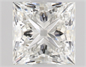 Natural Diamond 0.51 Carats, Princess with  Cut, H Color, IF Clarity and Certified by GIA