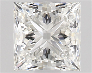 Picture of Natural Diamond 0.51 Carats, Princess with  Cut, H Color, IF Clarity and Certified by GIA