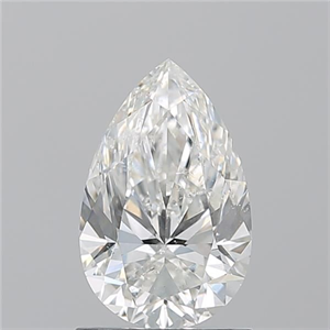 Picture of Natural Diamond 1.20 Carats, Pear with  Cut, H Color, I1 Clarity and Certified by GIA