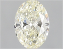 Natural Diamond 0.56 Carats, Oval with  Cut, M Color, VVS1 Clarity and Certified by GIA