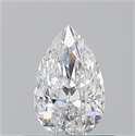 Natural Diamond 0.51 Carats, Pear with  Cut, E Color, VS2 Clarity and Certified by GIA