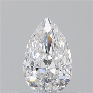Picture of Natural Diamond 0.51 Carats, Pear with  Cut, E Color, VS2 Clarity and Certified by GIA