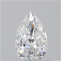 Diamante Natural 0.51 quilates, De pera , Color E, claridad VS2 y certificado GIA