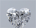 Natural Diamond 0.35 Carats, Heart with  Cut, D Color, VVS2 Clarity and Certified by GIA