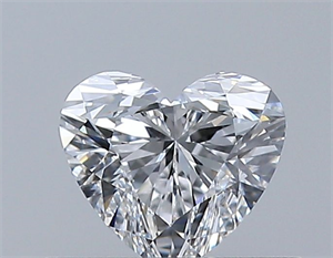 Picture of Natural Diamond 0.35 Carats, Heart with  Cut, D Color, VVS2 Clarity and Certified by GIA