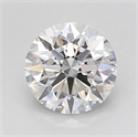 Lab Grown Diamond 1.02 Carats, Round with Excellent Cut, D Color, VVS2 Clarity and Certified by IGI
