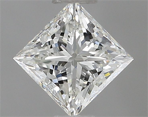 Picture of Natural Diamond 0.72 Carats, Princess with  Cut, I Color, VS1 Clarity and Certified by GIA