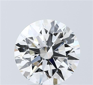 Picture of Lab Grown Diamond 3.05 Carats, Round with Ideal Cut, F Color, VVS2 Clarity and Certified by IGI