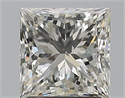 Natural Diamond 1.70 Carats, Princess with  Cut, J Color, SI1 Clarity and Certified by GIA