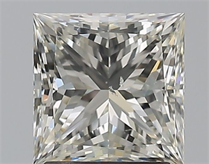 Picture of Natural Diamond 1.70 Carats, Princess with  Cut, J Color, SI1 Clarity and Certified by GIA