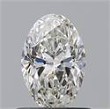 Diamante Natural 0.75 quilates, Ovalado , Color H, claridad VVS2 y certificado GIA