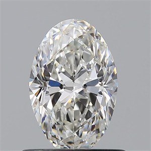 Foto Diamante Natural 0.75 quilates, Ovalado , Color H, claridad VVS2 y certificado GIA de