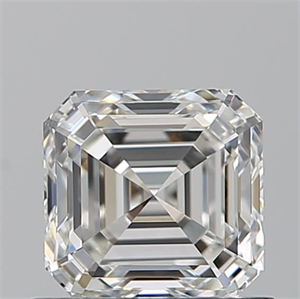 Picture of Natural Diamond 0.91 Carats, Asscher with  Cut, I Color, VVS1 Clarity and Certified by GIA