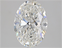 Natural Diamond 2.20 Carats, Oval with  Cut, G Color, VVS1 Clarity and Certified by GIA