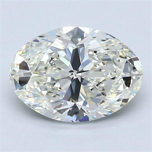Picture of Natural Diamond 1.51 Carats, Oval with  Cut, J Color, VS1 Clarity and Certified by GIA