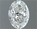 Natural Diamond 1.20 Carats, Oval with  Cut, G Color, SI2 Clarity and Certified by GIA