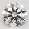 Natural Diamond 0.71 Carats, Round with Excellent Cut, H Color, VVS2 Clarity and Certified by GIA