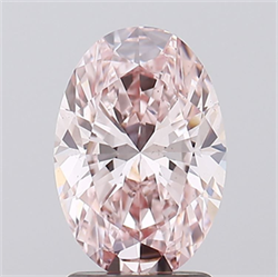 Picture of Lab Grown Diamond 2.01 Carats, Oval with  Cut, Fancy Intense Pink Color, VS1 Clarity and Certified by IGI