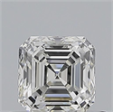 Natural Diamond 0.53 Carats, Asscher with  Cut, H Color, VS1 Clarity and Certified by GIA