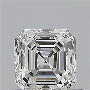 Picture of Natural Diamond 0.53 Carats, Asscher with  Cut, H Color, VS1 Clarity and Certified by GIA