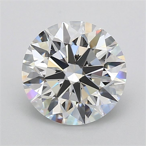 Picture of Lab Grown Diamond 3.52 Carats, Round with Ideal Cut, E Color, IF Clarity and Certified by IGI