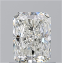 Natural Diamond 0.91 Carats, Radiant with  Cut, H Color, VVS2 Clarity and Certified by GIA