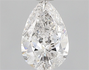 Picture of Natural Diamond 0.51 Carats, Pear with  Cut, E Color, I1 Clarity and Certified by GIA