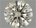 Natural Diamond 0.61 Carats, Round with Excellent Cut, L Color, SI2 Clarity and Certified by IGI