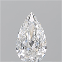 Natural Diamond 0.50 Carats, Pear with  Cut, E Color, VVS2 Clarity and Certified by GIA